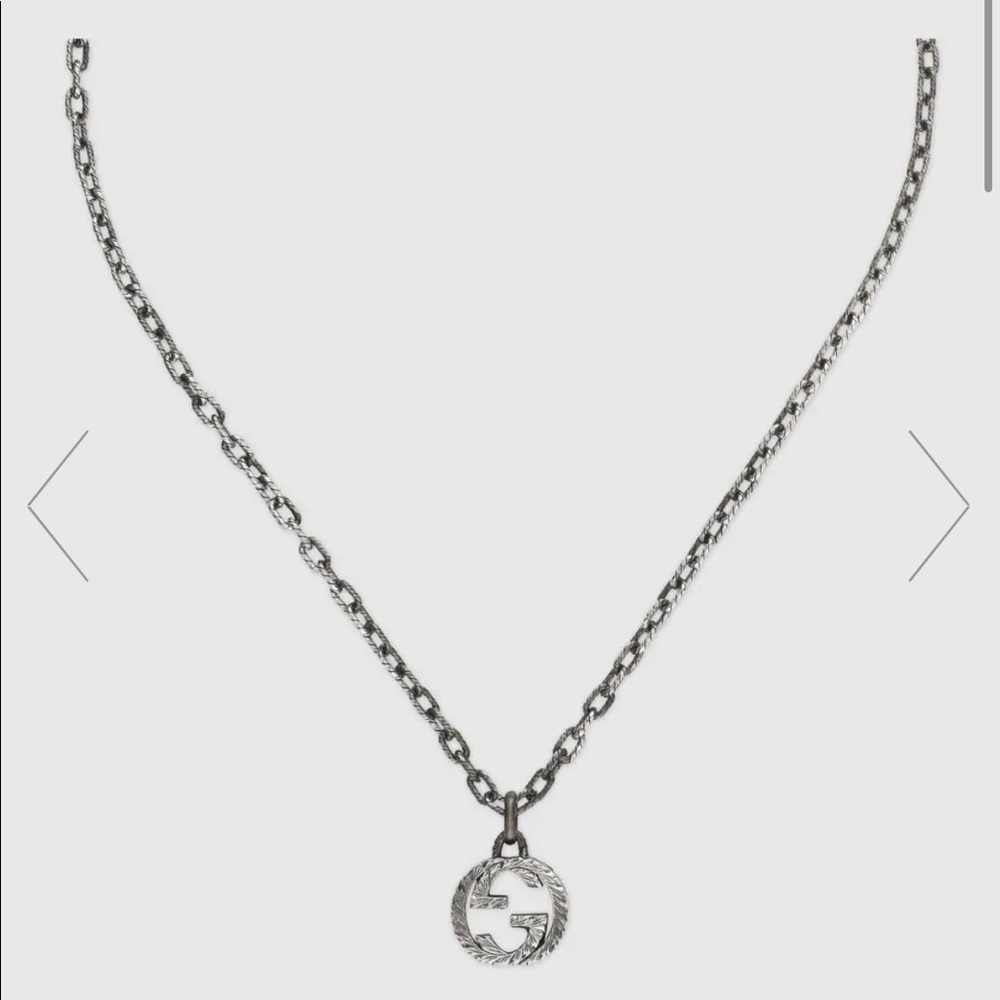 Interlocking G pendant necklace authentic gucci
